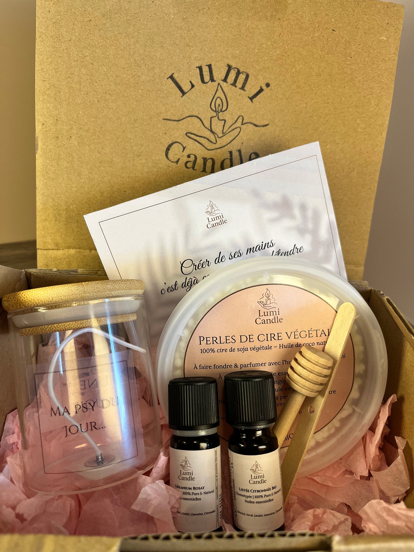 ✨ LumiRituel – Kit de bougie apaisante
